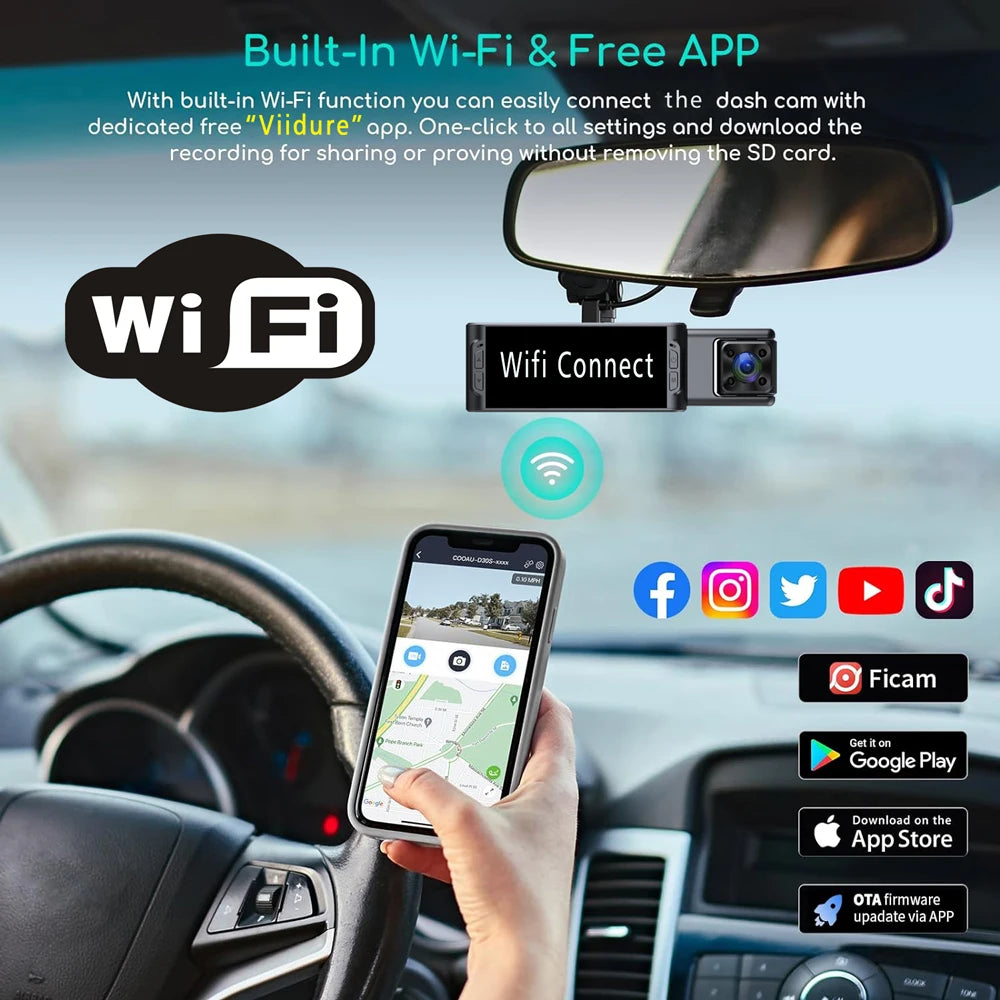 TADO Wifi  Dashcam Vehicle Video